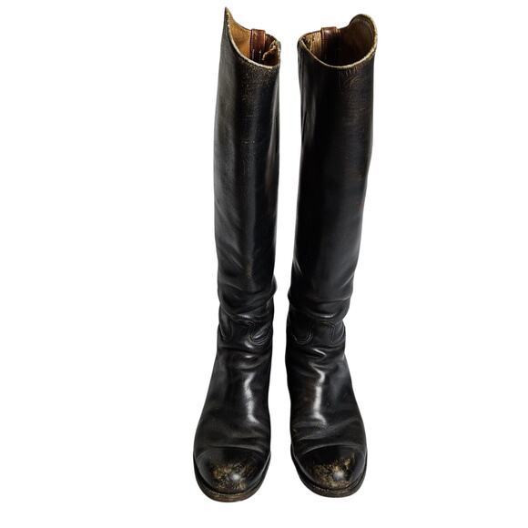 Vtg DEHNER Womens 10 Stock Dress Equestrian Riding Show Boot Leather Tall NARROW - Picture 7 of 16